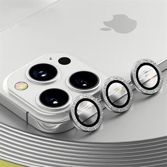 BENKS 3 stk / sett Metallramme Høyt aluminium-silisiumglass kamera linsedeksel Film Anti- Scratch for iPhone 13 Pro Max 6,7 tommer / iPhone 13 Pro 6,1 tommer