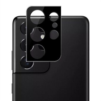 MOCOLO kameralinse skjermbeskytter for Samsung Galaxy S22 Ultra 5G, silketrykk hellim klart herdet glass 9H beskyttelsesfilm - svart