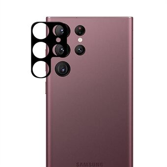 For Samsung Galaxy S22 Ultra 5G kameralinsebeskytter Black Edge AGC herdet glass HD klar anti Scratch