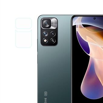 For Xiaomi Redmi Note 11 Pro 5G (Qualcomm)/Note 11 Pro 4G (MediaTek) Kameralinsebeskytter Klart herdet glass Kameradeksel Skjermbeskyttertilbehør
