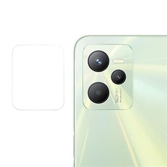 For Realme C35 Glatt Scratch HD-herdet glass, gjennomsiktig bakkameralinsebeskytterfilm