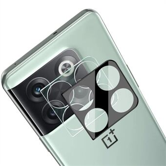 IMAK kameralinsebeskytter for OnePlus ACE Pro 5G / 10T 5G, HD Clear Integrert herdet glassfilm + akryllinsedeksel (svart versjon)
