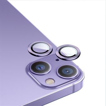 BENKS for iPhone 14 6,1 tommers kameralinsebeskytterring Klar høy aluminium-silisium Glass aluminiumslegering Ring