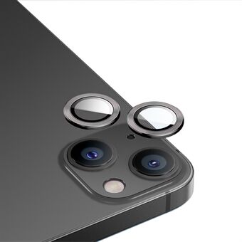 BENKS for iPhone 14 Plus kameralinsebeskytter HD høy aluminium-silisiumglass aluminiumslegering linseskjermdeksel