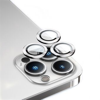 BENKS for iPhone 14 Pro 6,1 tommers kameralinsebeskytter heldeksel Høyt aluminium-silisiumglass Anti- Scratch Ultra HD aluminiumslegering metall kameradeksel