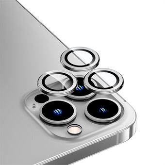 BENKS for iPhone 14 Pro kameralinsebeskytter Scratch kameralinsefilm safir + herdet glass baklinsedekselbeskyttelse