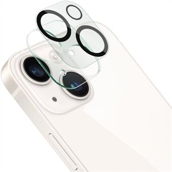 IMAK For iPhone 14 / 14 Plus herdet glass kameralinsebeskytter + akryl linsedeksel Anti- Scratch linsefilm