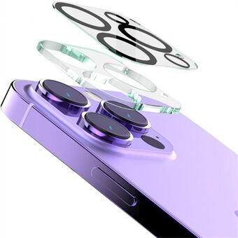 IMAK anti- Scratch linsebeskytter for iPhone 14 Pro / 14 Pro Max, herdet glass kamera linsefilm + akryl linsedeksel