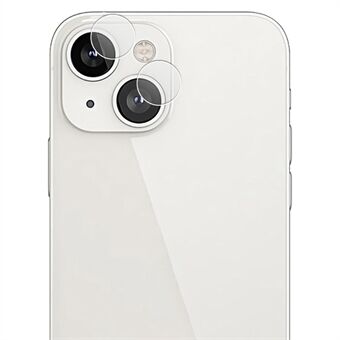 AMORUS 1 sett kameralinsebeskytter for iPhone 13 mini 5,4 tommer / 13 6,1 tommer, Scratch herdet glass, klart film, individuelt Ring