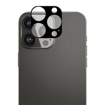 AMORUS kameralinsebeskytter for iPhone 13 Pro 6,1 tommer / 13 Pro Max 6,7 tommer, silkeutskrift Anti-fingeravtrykk herdet glass Kameralinsebeskyttelsesfilm - svart