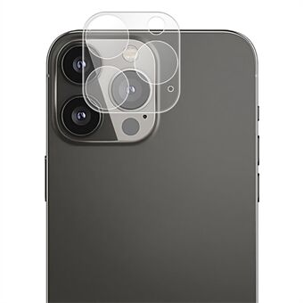 AMORUS kameralinsebeskytter for iPhone 13 Pro 6,1 tommer / 13 Pro Max 6,7 tommer, Anti-fingeravtrykk Anti- Scratch HD Clarity Silke Printing Herdet glassfilm