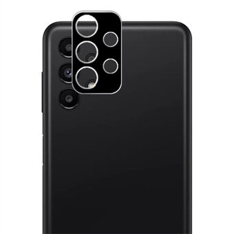 AMORUS For Samsung Galaxy A13 4G HD klar kameralinsebeskytter Støtsikker anti-fingeravtrykk silkeutskrift herdet glass linsefilm - svart