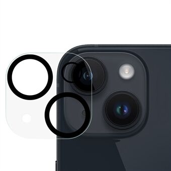 For iPhone 14/14 Plus herdet glass Anti-eksponeringslinsebeskytter i ett stykke anti- Scratch bakre kamerabeskyttelse