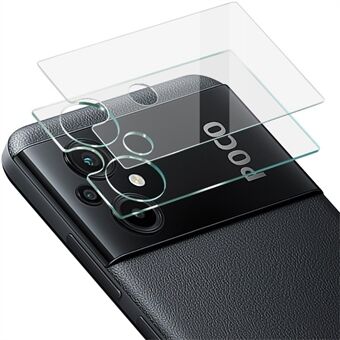 IMAK kameralinsebeskytter for Xiaomi Poco M5 4G, HD Clear Full Cover Integrert herdet glass linsefilm + akryl linsedeksel