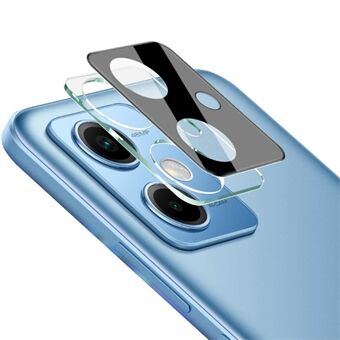 IMAK For Xiaomi Redmi Note 12 5G klart herdet glass linsefilm + akryl linsedeksel Kameralinsebeskytter (svart versjon)