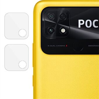 IMAK 2stk / sett for Xiaomi Poco C40 4G Anti- Scratch kameralinsebeskytter High Definition herdet glass linsefilm