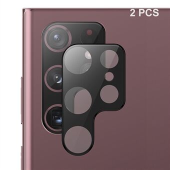 ENKAY HAT Prince 2stk For Samsung Galaxy S23 Ultra Kameralinsebeskytter Anti- Scratch Ultraklart herdet glass linsefilm