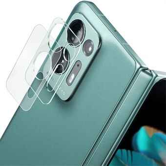 IMAK For Oppo Finn N2 5G Telefon Bakkamera Linsebeskytter Anti- Scratch Integrert herdet glass Ultra Clear linsefilm+akryl linsedeksel