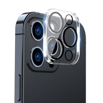 ENKAY HAT- Prince For iPhone 14 Pro /14 Pro Max Kameralinsebeskytter Herdet glass Beskyttelsesfilm i full størrelse, svart Ring