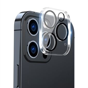 ENKAY HAT- Prince For iPhone 13 Pro /13 Pro Max Full Cover Kameralinsebeskytter Klart herdet glassfilm, svart Ring