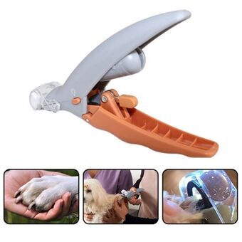 Pet Dog Nail Clipper med LED-lys Rustfritt Steel Toe Claw Clippers saks