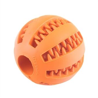 6 cm Valpekeke Interaktiv Hundetyggeleke Teething Tennrensing Ball Verktøy for matgodbitdispensering (BPA-fri, ikke FDA-sertifisert), størrelse: M