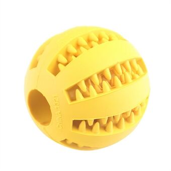 7 cm TPR Rund Ball Dyremat Dispensering Godbit Leketøy Hundetenner Rengjøring Tyggebiteleke (Ingen FDA-sertifisering, BPA-fri)