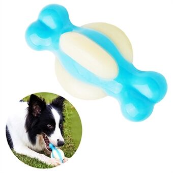 EETOYS Dumbbell Ball Bone Dog Chew Leke Interaktivt kjæledyr PA+PU Toy Valpe Chew Toy (BPA-fri, ingen FDA-sertifisert), størrelse: M