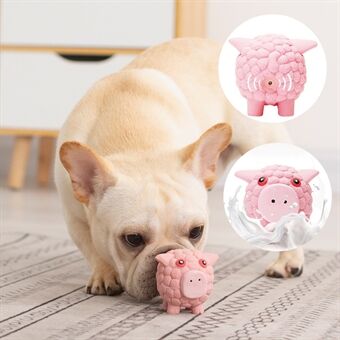 EETOYS Interactive Pet Hundeleke Latex Ball Valpetenner Chew Stick Leke Avlast kjedsomhet - Liten gris