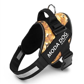 MODA DOG H047 Størrelse M, Medium / Large Hundesele Sideklemme Pet Vest Anti-Rush Easy Control Bryststropp med reflekterende stropp - Peace Guard