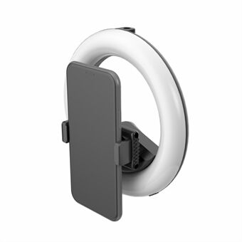 Q6 øyenpleie 6-tommers Ring USB-oppladbart selfie-fyllingslys med telefonholder for direktesending av videoopptak