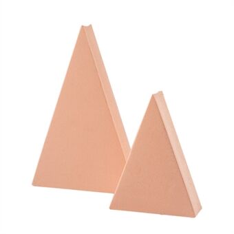 2 stk / sett 15 + 12 cm trekantfotografi rekvisita bordpynt geometrisk form poseringsdekorasjon - naken