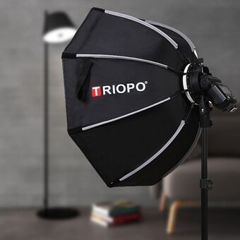 TRIOPO KX65 Hot Shoe Sammenleggbar Flash Diffuser Softbox Spotlighting Cloth Foto Diffuser Myk Lysboks