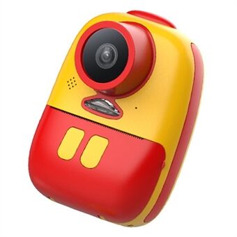 D10m 1080P søtt Instant Print Selfie-kamera med 2,0-tommers skjerm for Kids, videokamera oppladbart leketøys-læringskamera for barn