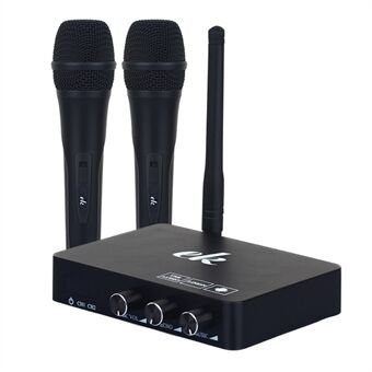 K2 Professional Wireless Karaoke Machine Mikrofonsystem for telefon/TV/TV-boks/PC