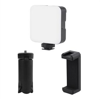 Desktop stativ Justerbar Fill Light Mobiltelefonholder for Vlog Shooting Fotografi tilbehør
