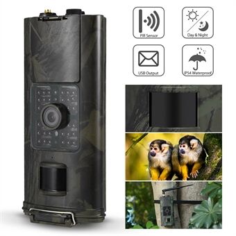 HC700G jaktstikamera 3G SMS GSM 16MP 1080p infrarødt Vision Wildlife Scouting kamera