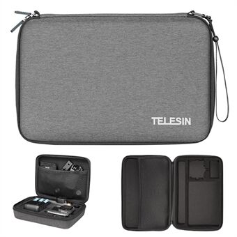 TELESIN GP-PRC-311 Stor størrelse bærbart støtsikkert kamera bæreveske Glidelås Oppbevaringsveske med håndleddsstropp for GoPro Hero 10/9