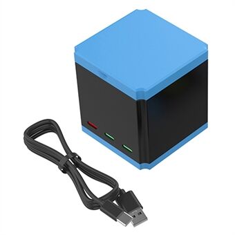 SHEINGKA For GoPro Hero 10/9 Multi-beskyttelse Rask batteriladerstasjon Lagring Ladeboks med Type-C-kabel