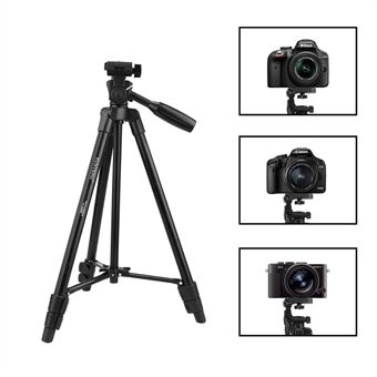 YUNTENG 520 bærbart stativ + Head og bæreveske for Canon Nikon DSLR-kamera
