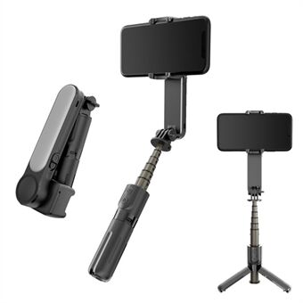 L09 Bluetooth Selfie Stick Stativ Gimbal stabilisator med dimbart fylllys Utvidbar fjernkontroll Monopod