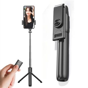 S02 Bærbar Bluetooth-fjernkontroll Mobiltelefonholder Stativ Live Streaming Utvidbar Selfie Stick