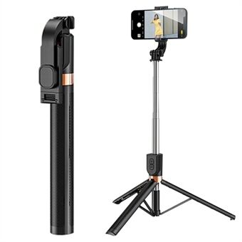 KH6 Uttrekkbar 1,7 m Mini Selfie Stick Stativ Fjernkontroll Telefonholder Stand for Tik Tok Livestream Videoopptak Fotografering