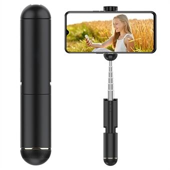 DISPHO WS-19001 uttrekkbar Bluetooth Selfie Stick Bærbar uttrekkbar Selfie Stick med 180-graders roterende telefonholder for innendørs Outdoor fotografering