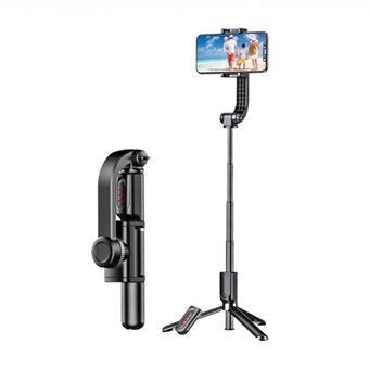 DISPHO WS-19017-1 Bluetooth-utvidbar Selfie Stick Stativ Bærbar stabilisator Selfie Stick med avtagbar fjernkontroll justerbar telefonklemme