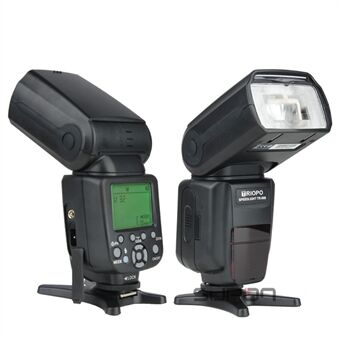 TRIOPO TR-988 TTL-kamera Speedlite-blitslys med høyhastighetssynkronisering for Canon E- Flash Nikon i-TTL digitalt speilreflekskamera
