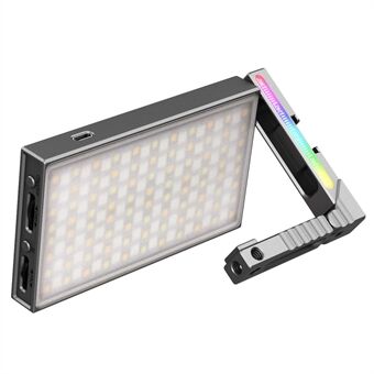 VIJIM R70 RGB LED-videolys med justerbar brakettfeste DSLR speilreflekskameralys 2700-8500K