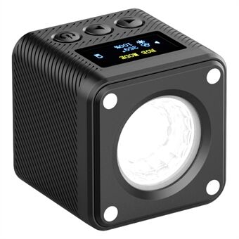 ULANZI 2878 L2 RGB Mini COB videokameralys Dimbar 360-graders fullfargelys med silikon og honeycomb diffuser