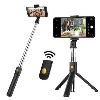 SELFIESHOW K07 Trådløs Bluetooth Selfie Stick Sammenleggbar Mini Tripod Utvidbar Monopod med fjernkontroll for iOS Android