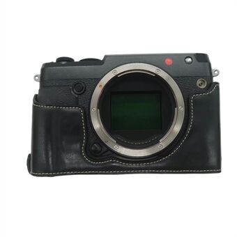 For Fujifilm GFX50R PU-skinn, halvkropp, bunnkoffert Beskyttende deksel med batteriåpningsdesign